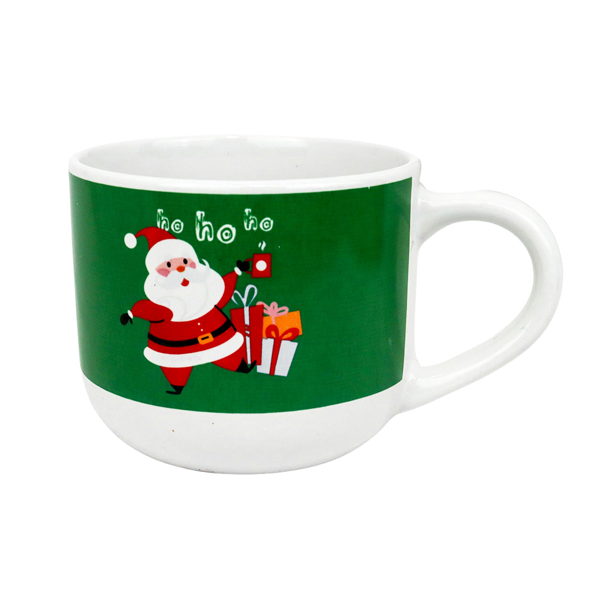 Taza de Cerámica con Diseño Navideño, Ho Ho Ho