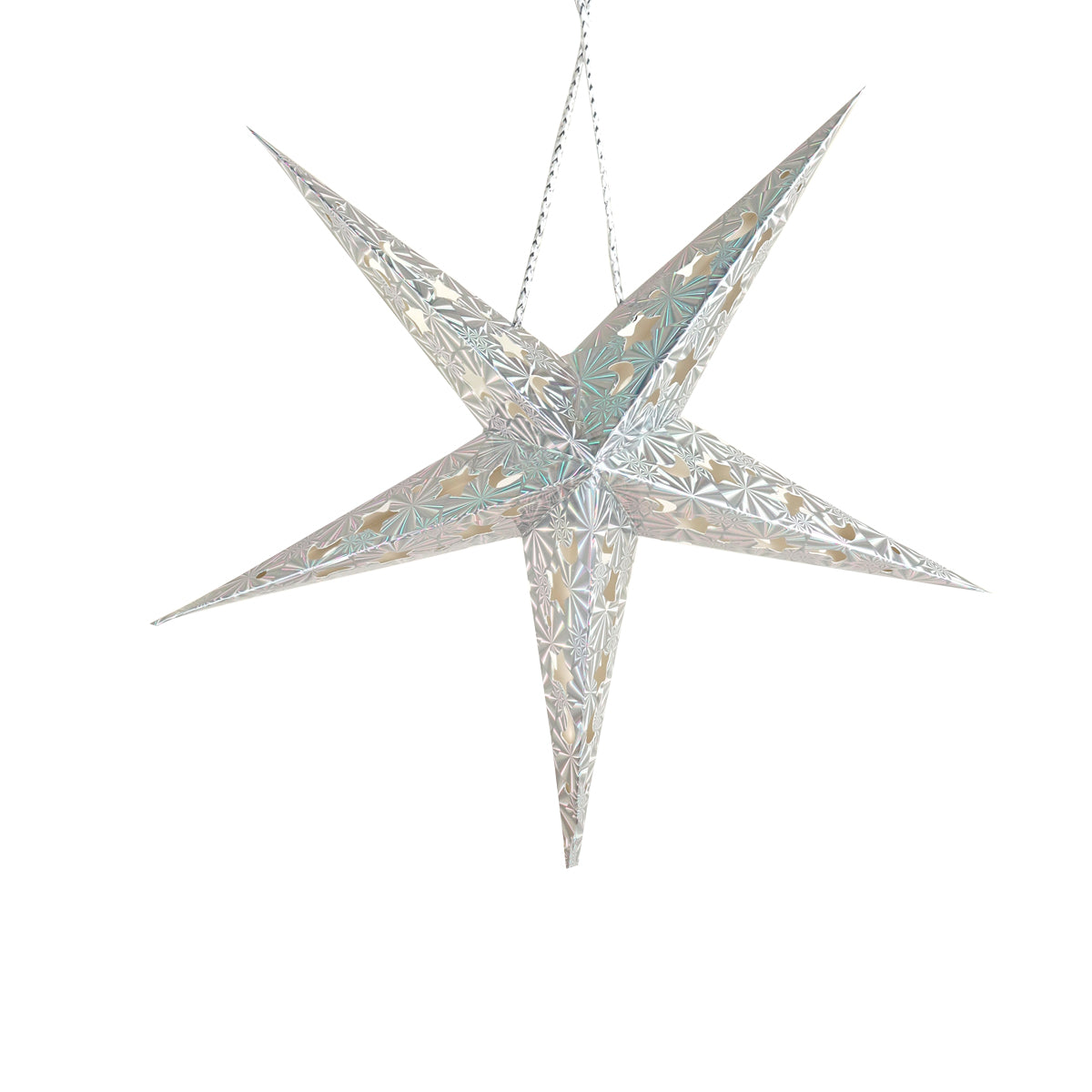 Estrella Decorativa de Papel color Plata