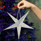 Estrella Decorativa de Papel color Plata