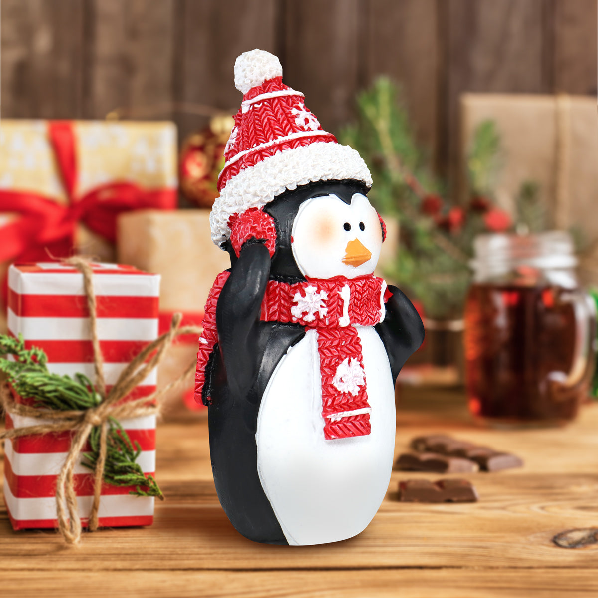 Figura Decorativa de Pingüino, 11cm