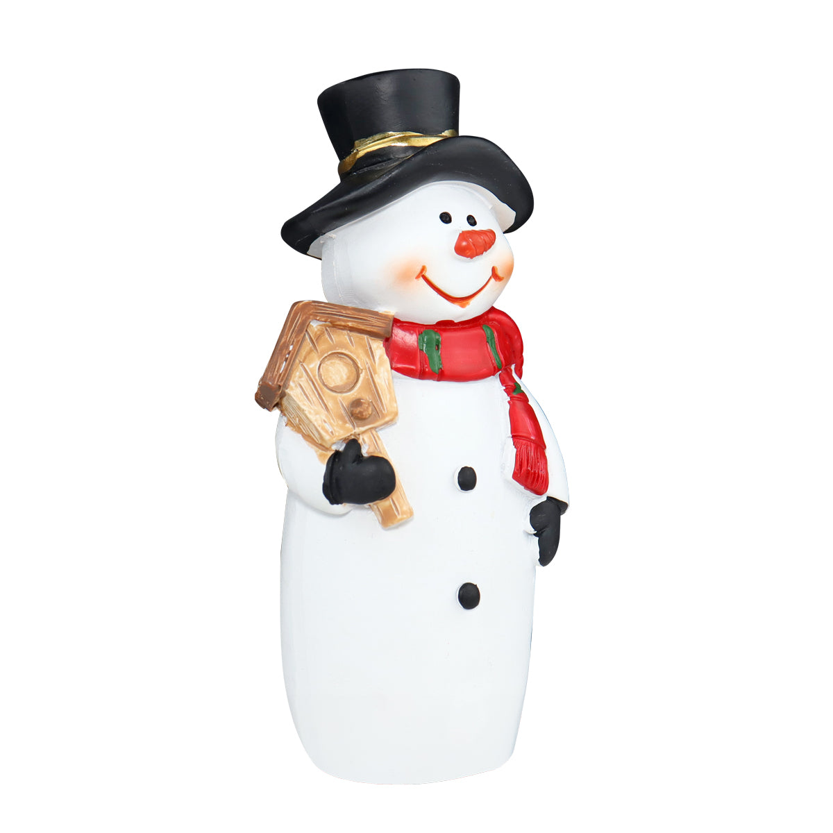 Figura Decorativa con Diseño de Muñeco de Nieve con Faro