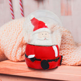 Santa Claus, Bola de Nieve de Cerámica y Cristal con Glitter