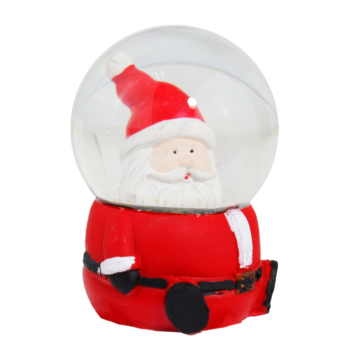 Santa Claus, Bola de Nieve de Cerámica y Cristal con Glitter