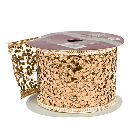 Listón Navideño Ribbon con Glitter