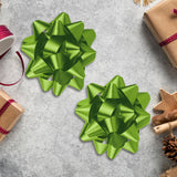 Moños para Regalo, Color Verde, 10 cm
