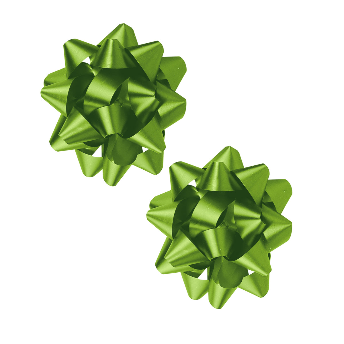 Moños para Regalo, Color Verde, 10 cm
