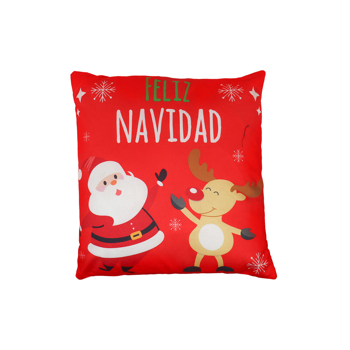 Cojín con Diseño Navideño color Rojo