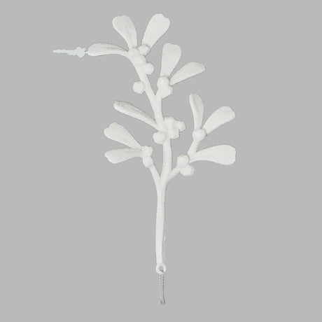Ornamento en Forma de Muérdago color Blanco
