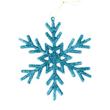 Ornamento con Diseño de Copo de Nieve color Azul