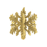 Copo de Nieve 3D color Oro con Glitter