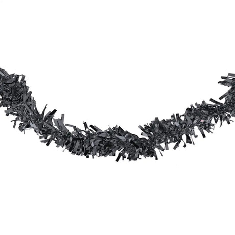 Guirnalda Navideña de Tinsel color Negro, 2m