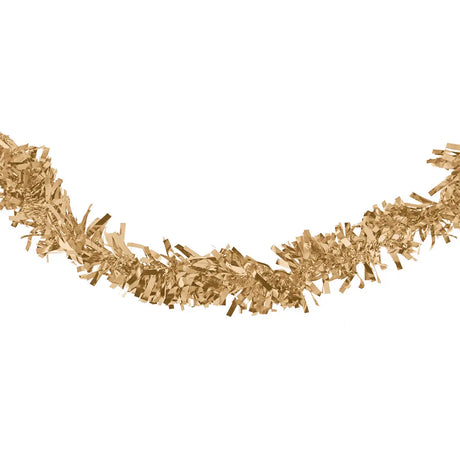Guirnalda Navideña de Tinsel color Oro, 2m