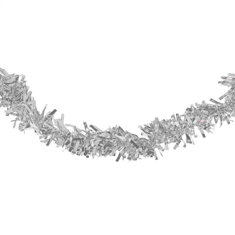Guirnalda Navideña de Tinsel color Plata, 2m