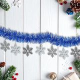 Guirnalda Navideña de Tinsel color Azul Rey, 1.5m