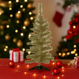 Árbol Navideño de Tinsel color Oro