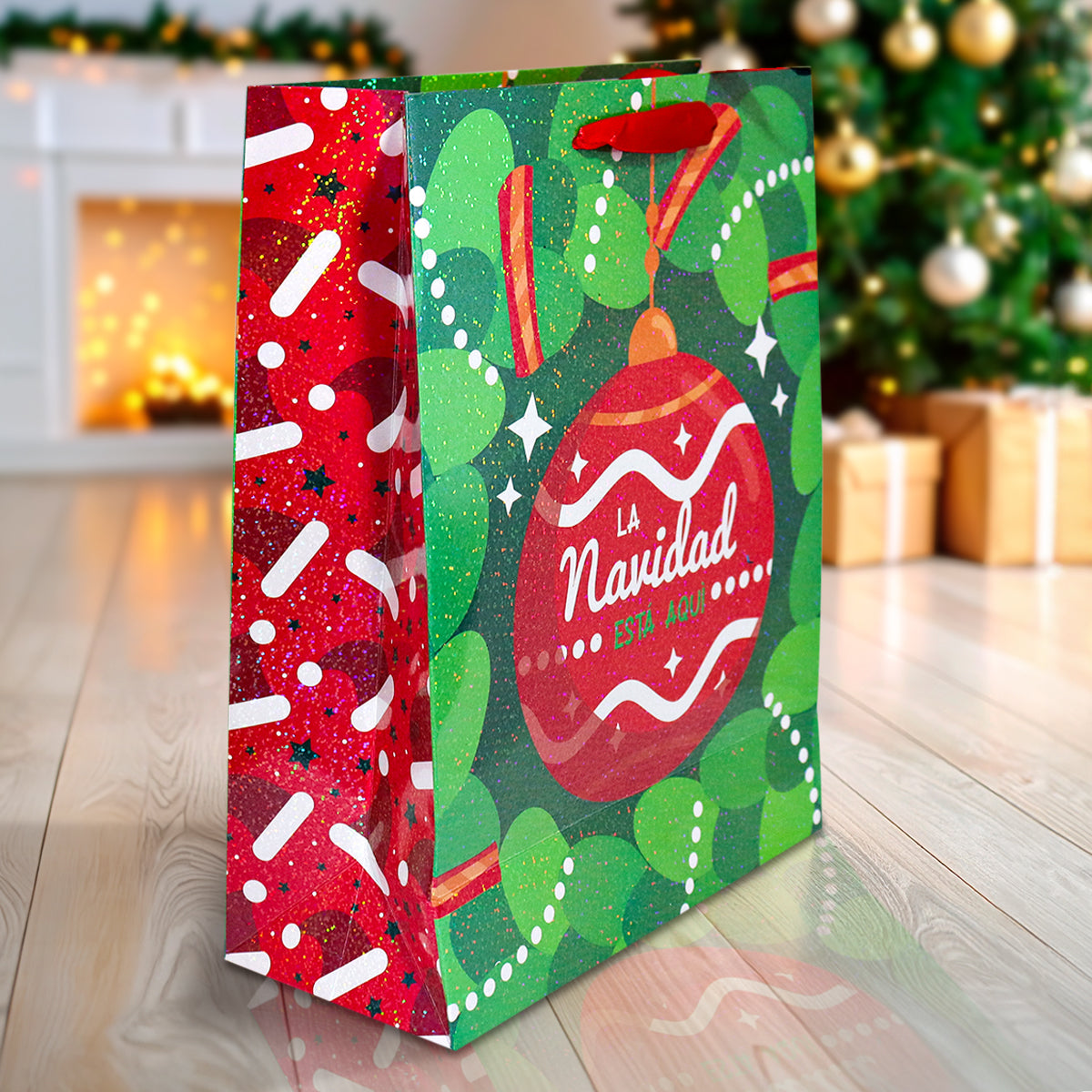 Bolsa de Regalo para Navidad, "La Navidad Está Aquí"