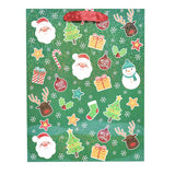 Bolsa de Regalo para Navidad, Fondo Color Verde