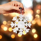 Copo de Nieve, Volumen, Glitter, Color Blanco