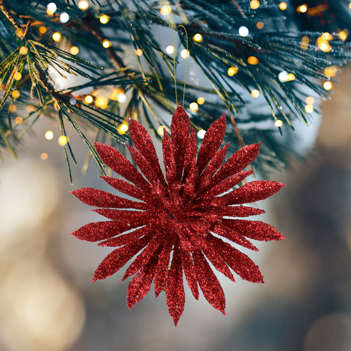 Kit Ornamento Navideño, Color Rojo, 3 pzas