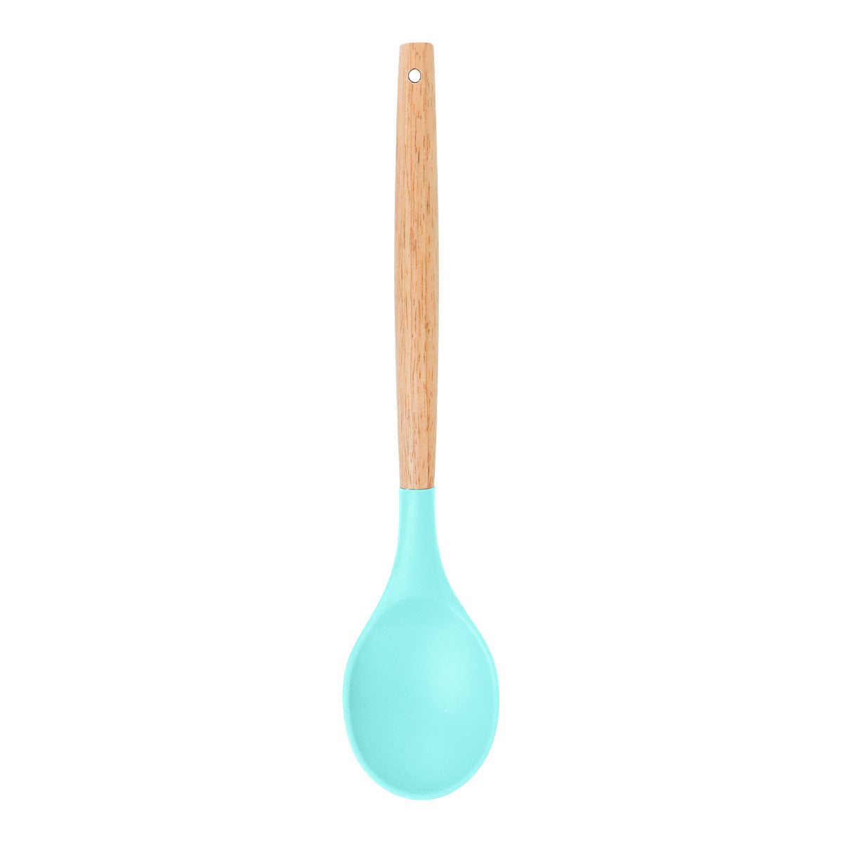 Cuchara de Silicona color Azul para Cocina, 31 cm