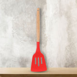 Volteador de Silicona color Rojo para Cocina, 31 cm