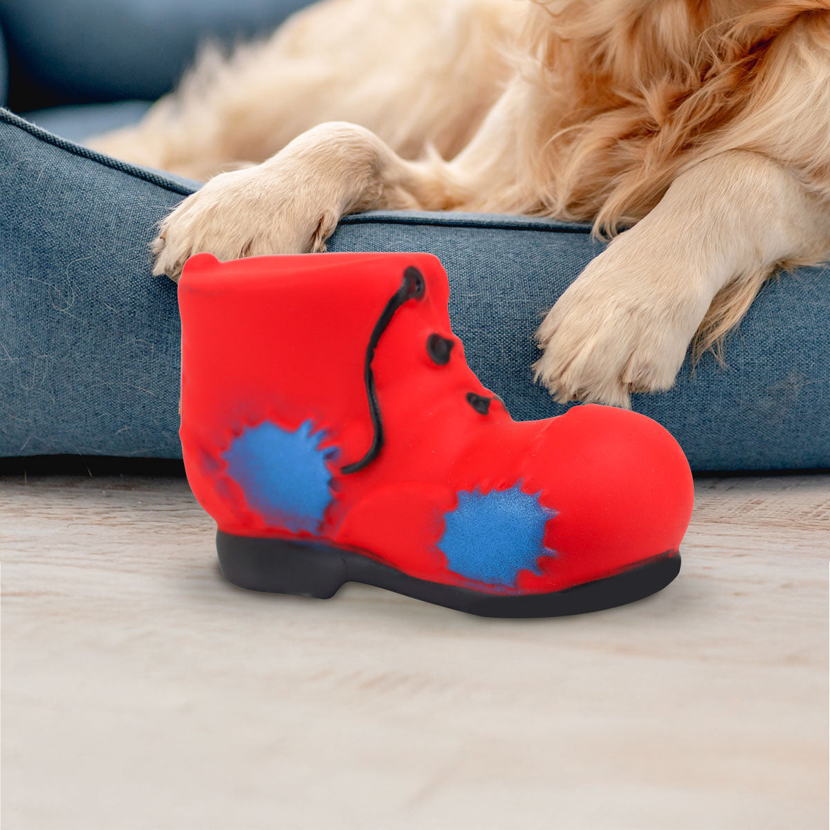 Juguete para Mascota en Forma de Bota, Color Rojo