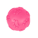 Pelota color Fucsia con Diseño de Huellitas para Mascota