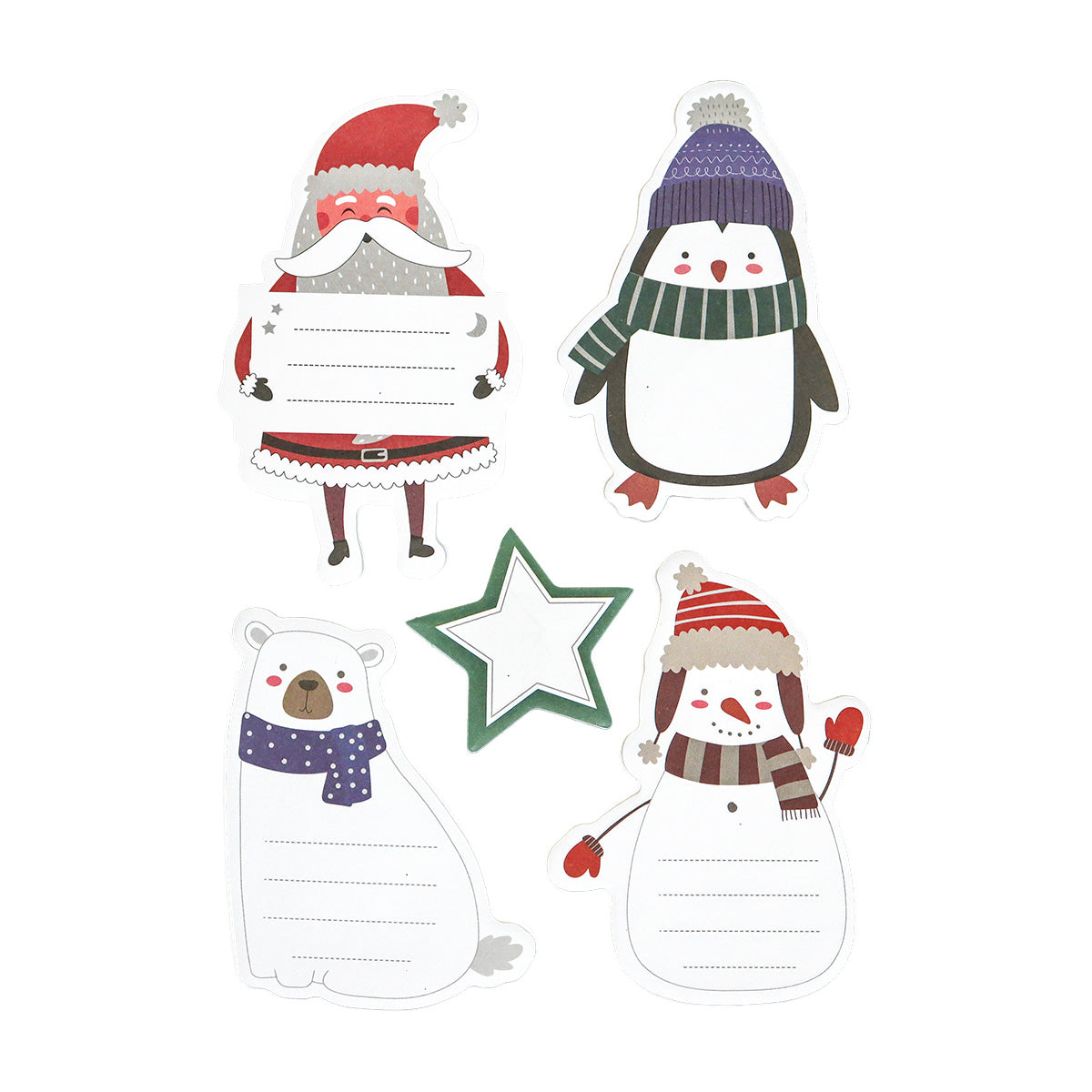 Set de Notas Adhesivas con Diseños Navideños