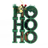 Decoración Colgante "Ho Ho Ho" color Verde