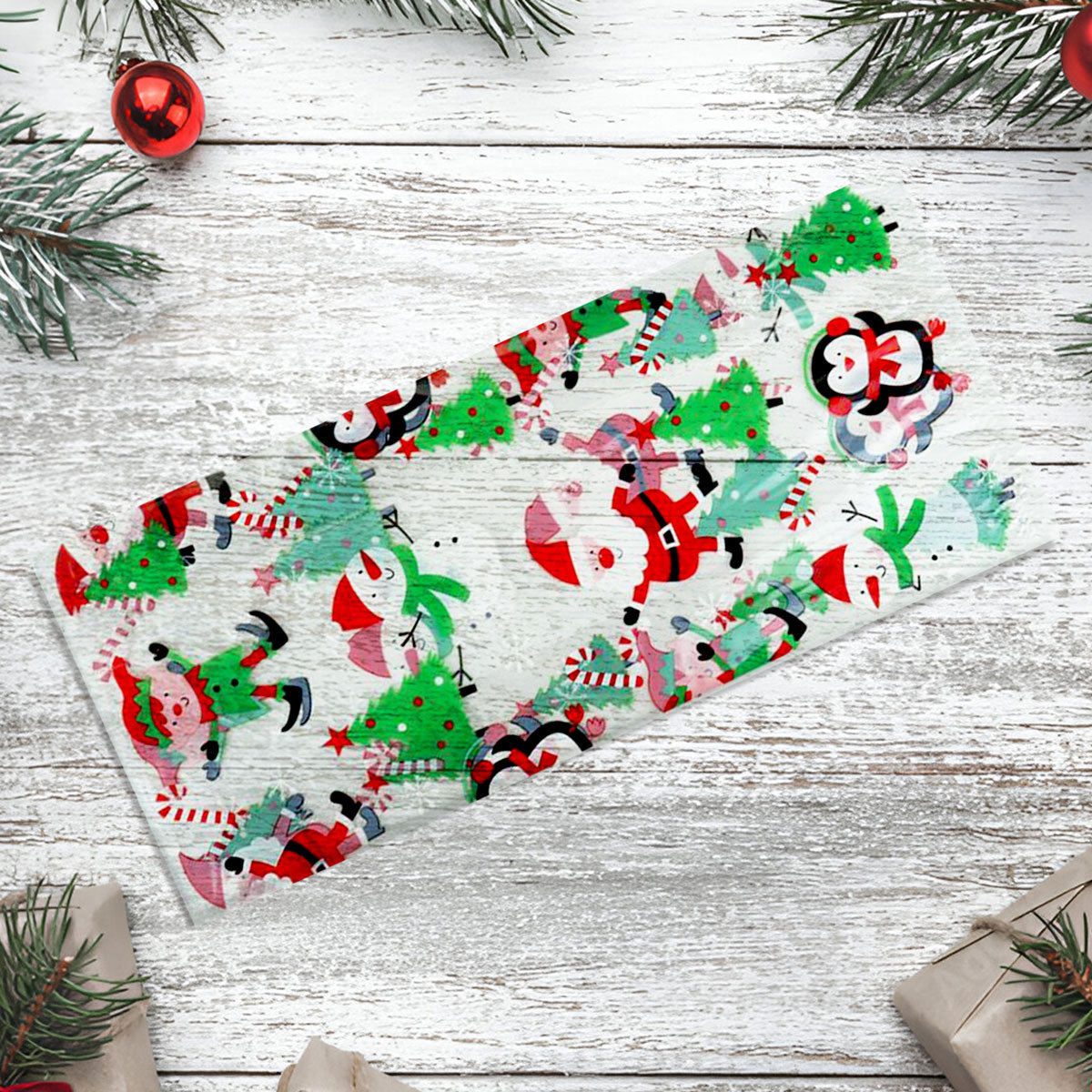 Bolsas de Celofán con Diseño Navideño