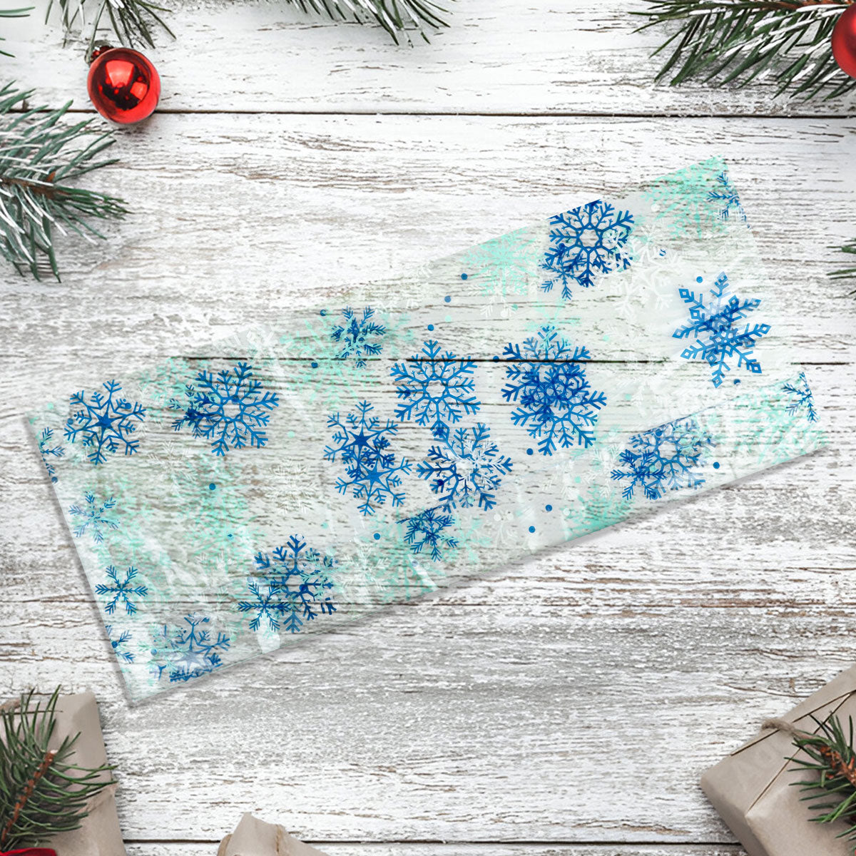 Bolsas de Celofán con Diseño de Copo de Nieve