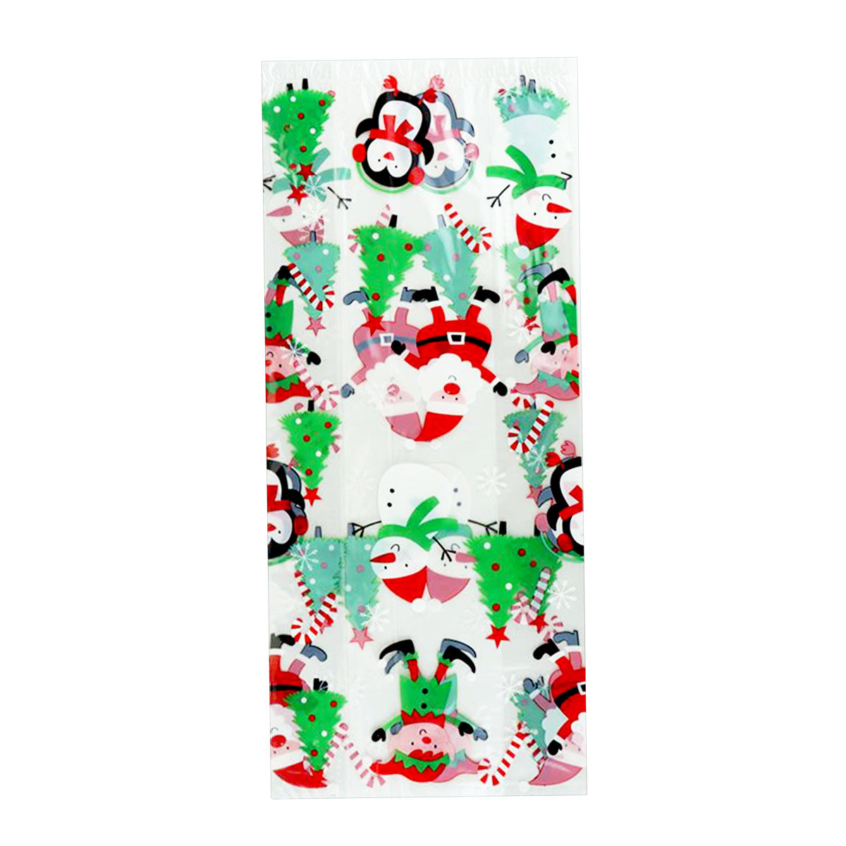 Bolsas de Celofán con Diseño Navideño