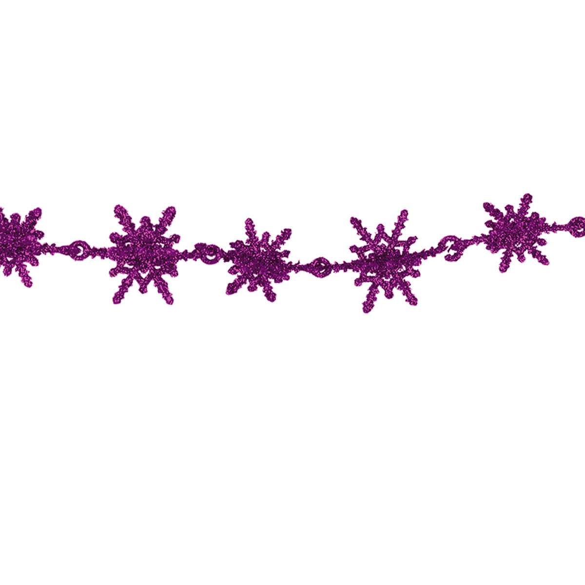 Guirnalda Navideña, Diseño Destellos, Color Morado
