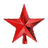 Estrella Decorativa color Rojo para Punta de Árbol de Navidad