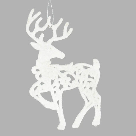 Ornamento en Forma de Reno color Blanco