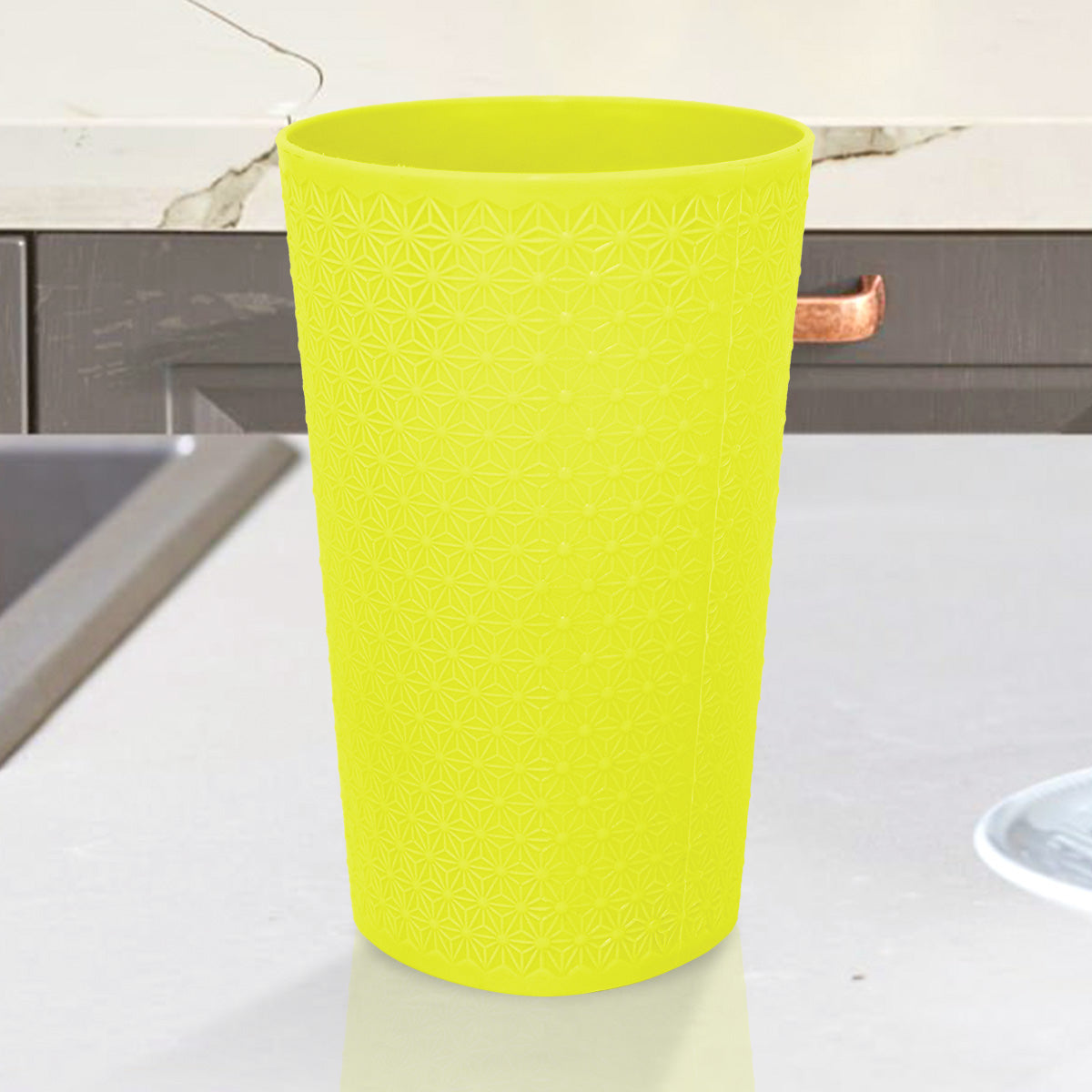 Vasos de Plástico, Color Amarillo, 2 pzas.