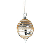 Esfera Decorada con Diamantina color Oro