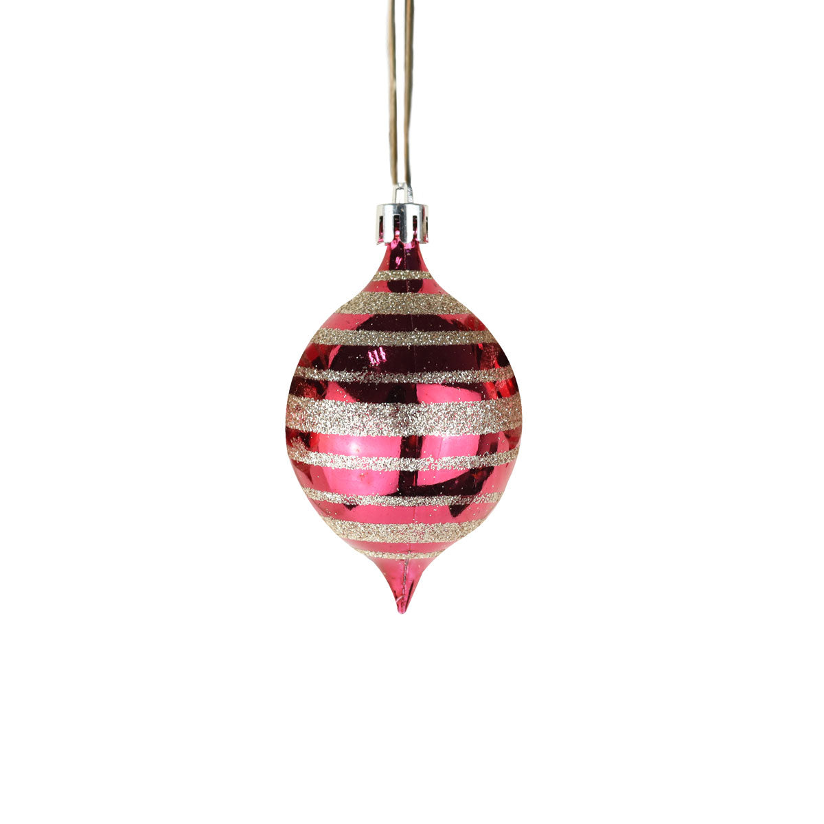 Esfera Decorada con Diamantina color Rojo