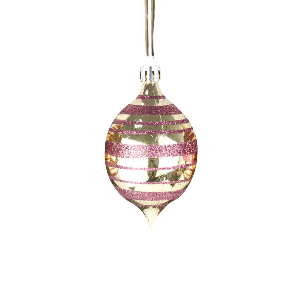 Esfera Decorada con Diamantina color Rosa