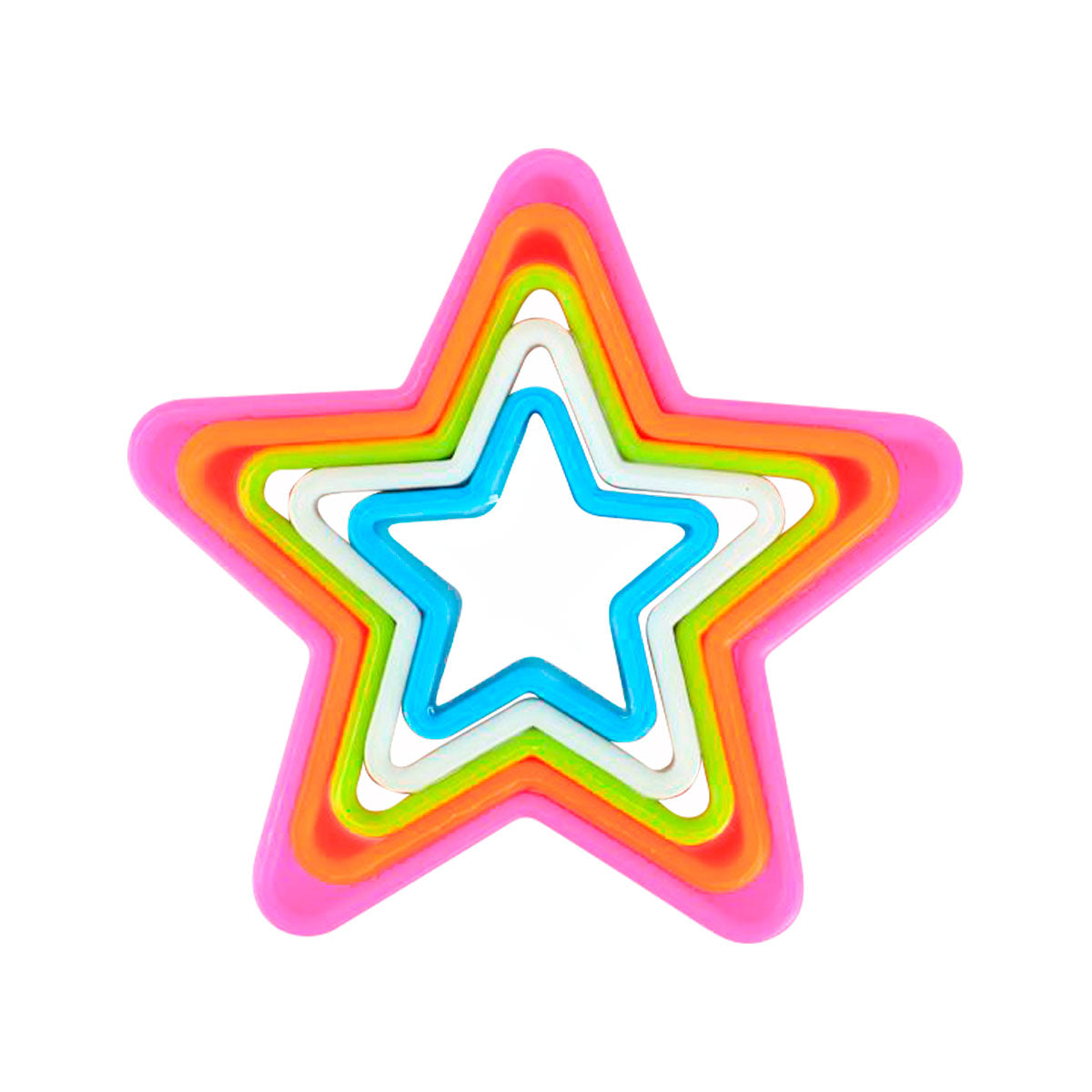 Kit de 5 Cortadores para Galletas en Forma de Estrellas