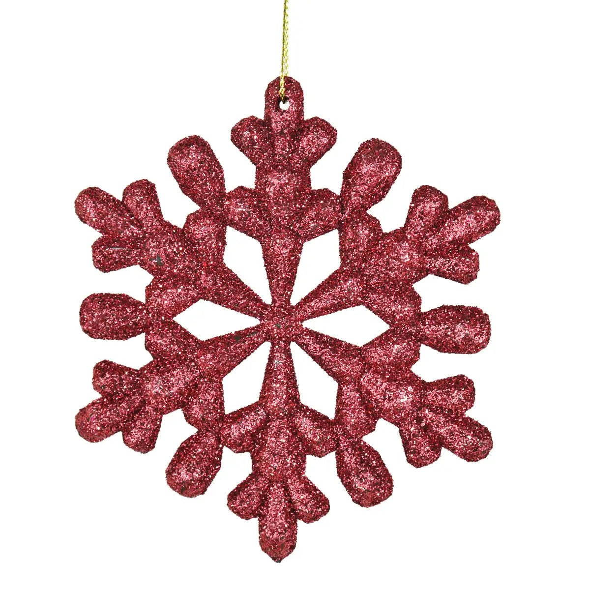 Ornamento Navideño en Forma de Copo de Nieve, 2pzas
