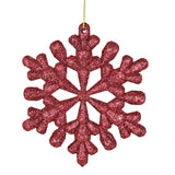 Ornamento Navideño en Forma de Copo de Nieve, 2pzas