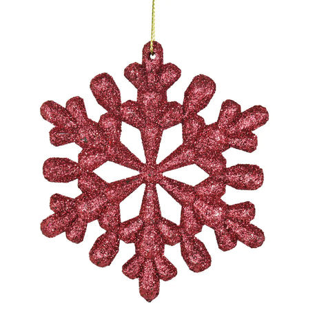 Ornamento Navideño en Forma de Copo de Nieve, 2pzas
