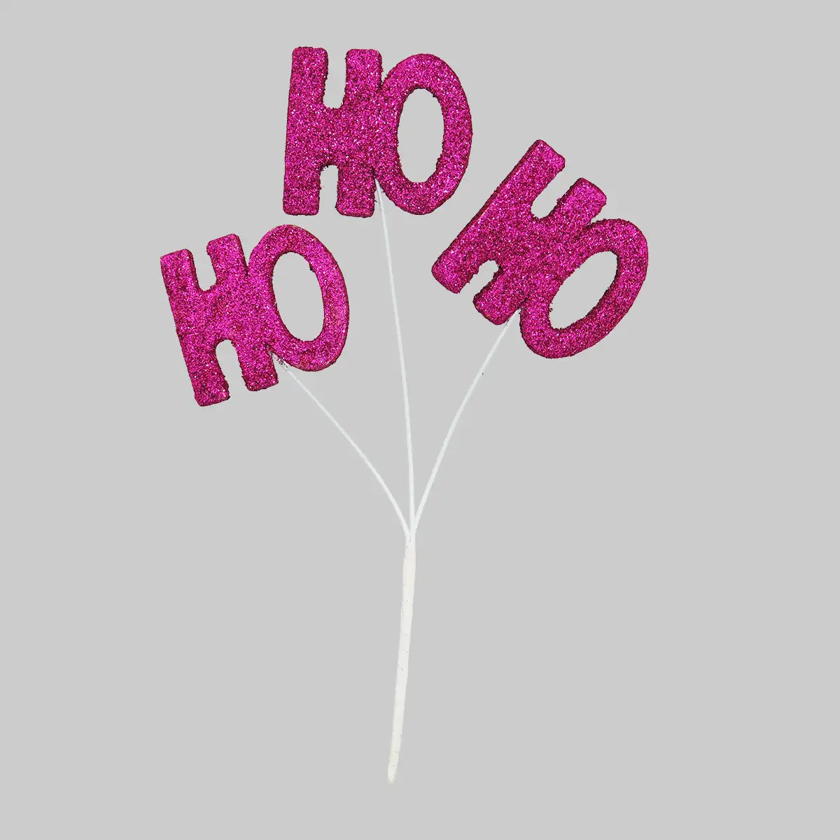 Follaje Navideño Decorativo "Ho Ho Ho" color Fucsia