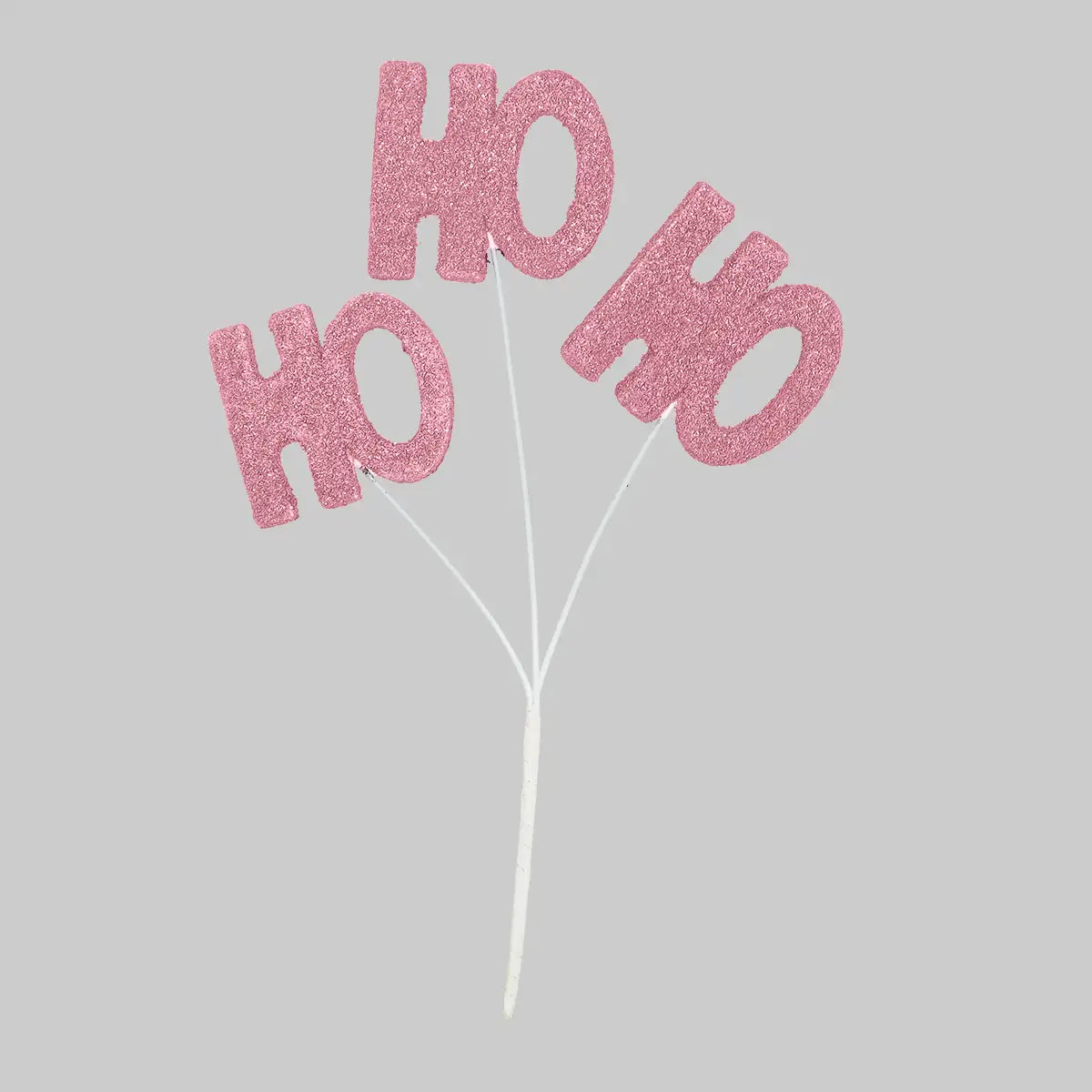 Follaje Navideño Decorativo "Ho Ho Ho" color Rosa