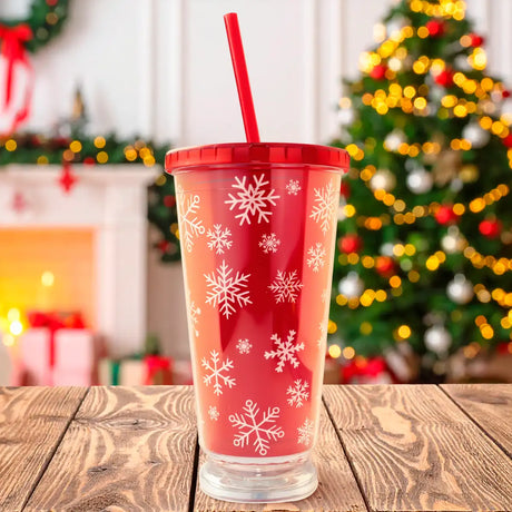 Vaso de Plástico con Diseño de Navideño