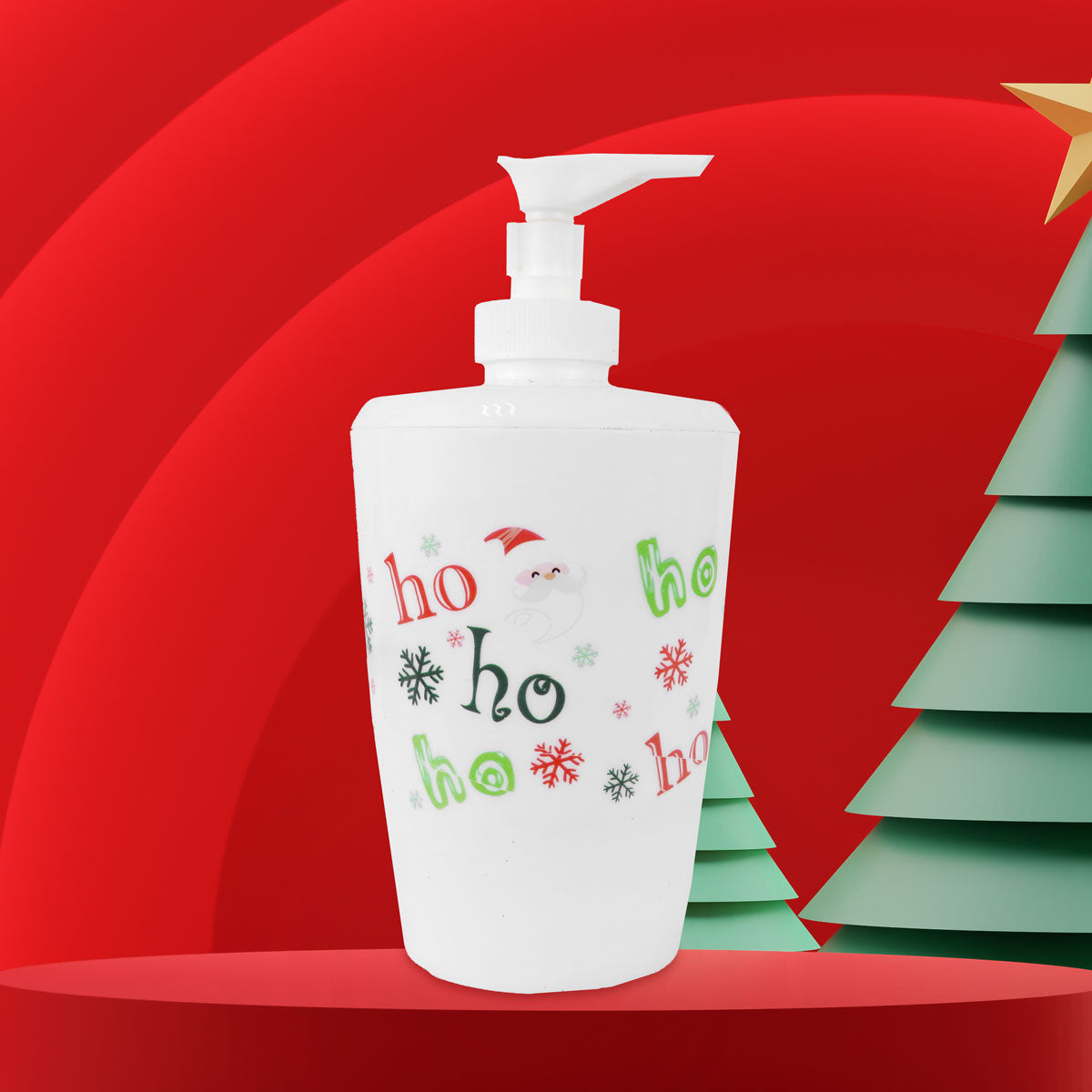 Dispensador de Jabón Líquido con Diseño de Navideño