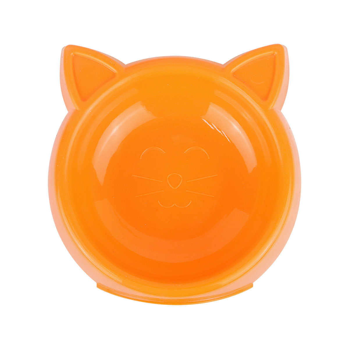 Plato de Plástico con Diseño de Gatito color Naranja