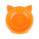 Plato de Plástico con Diseño de Gatito color Naranja