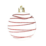 Esferas Navideñas Elegance color Vino, 2pzas